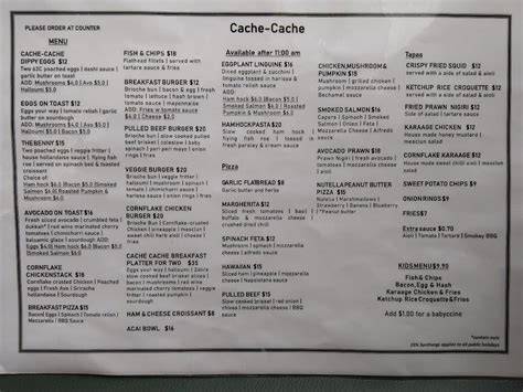 cache cafe|cachi cafe menu.